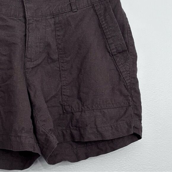 Apt. 9 | Women’s Dark Gray Casual Linen Rayon Shorts Size 4 - Picture 5 of 15